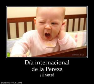 Día internacional de la Pereza ¡Únete!