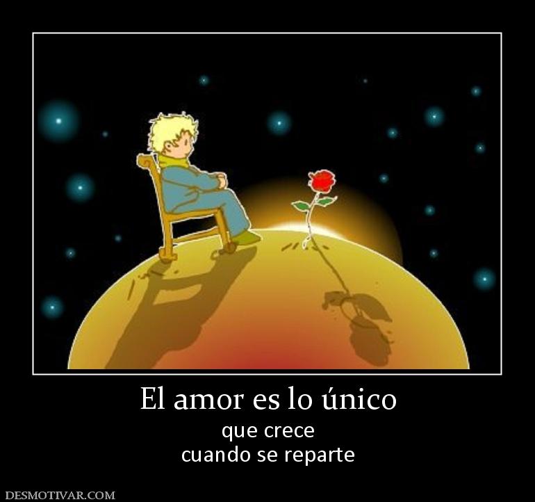 El amor es lo único que crece cuando se reparte