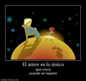 El amor es lo único que crece cuando se reparte