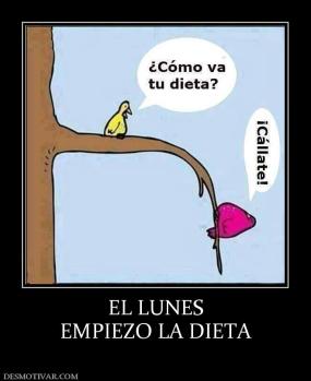 EL LUNES EMPIEZO LA DIETA