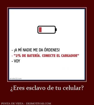 ¿Eres esclavo de tu celular?
