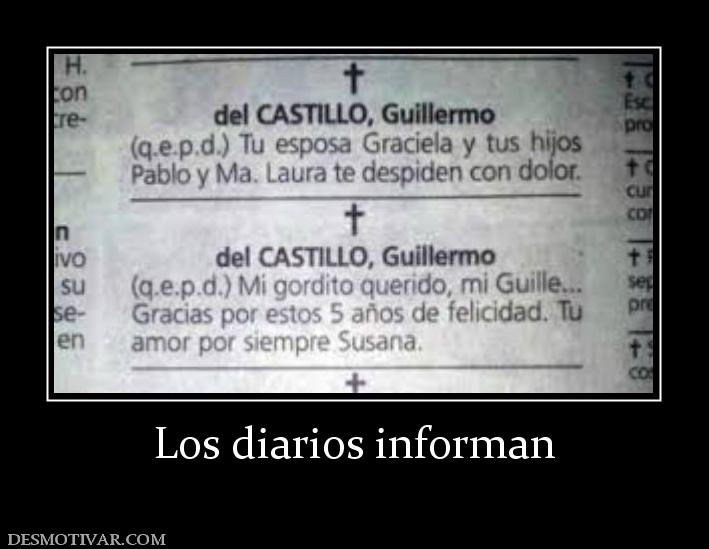 Los diarios informan