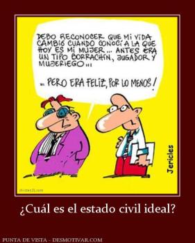 ¿Cuál es el estado civil ideal?