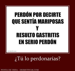 ¿Tú lo perdonarías?