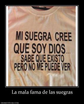 La mala fama de las suegras