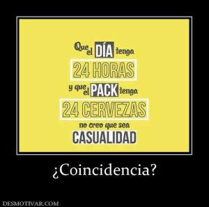 ¿Coincidencia?