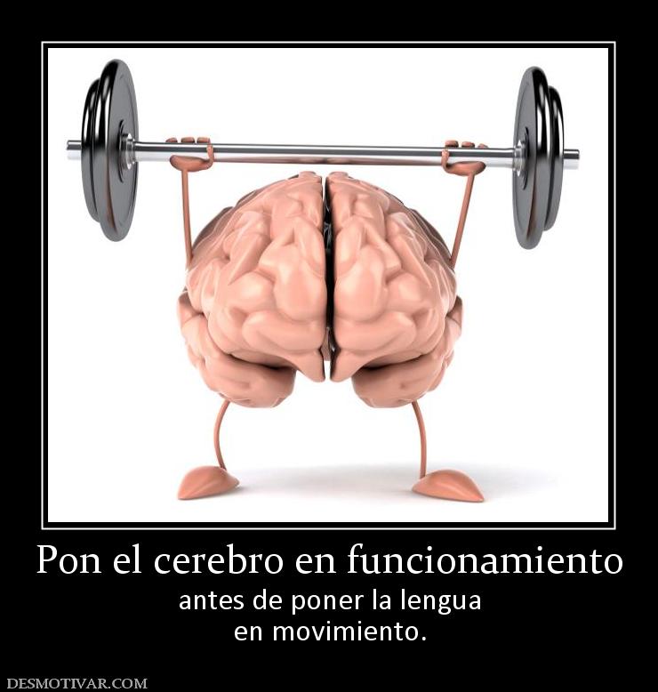 Pon el cerebro en funcionamiento antes de poner la lengua en movimiento.