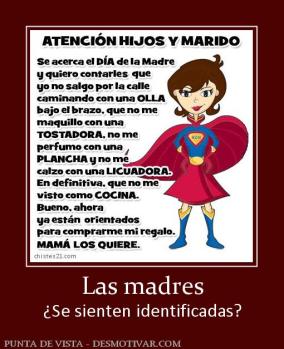 Las madres ¿Se sienten identificadas?