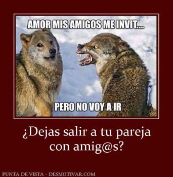 ¿Dejas salir a tu pareja con amig@s?