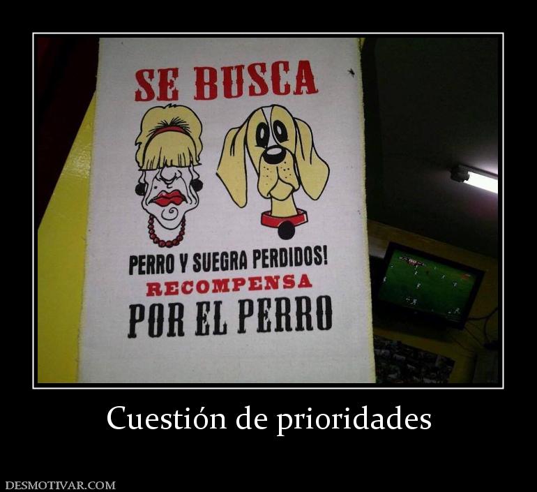 Cuestión de prioridades