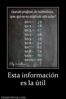 Esta información es la útil