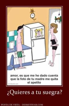 ¿Quieres a tu suegra?