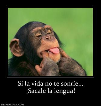 Si la vida no te sonríe... ¡Sacale la lengua!