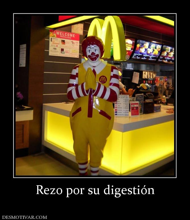 Rezo por su digestión