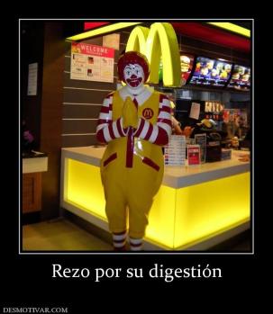 Rezo por su digestión