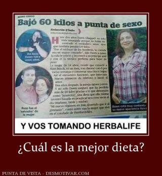 ¿Cuál es la mejor dieta?