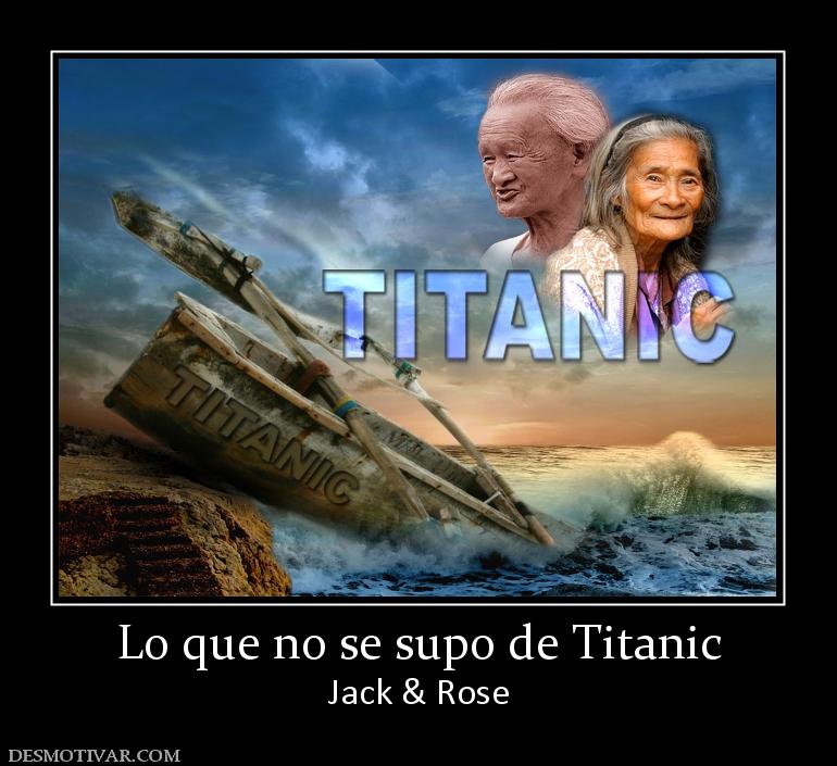 Lo que no se supo de Titanic Jack & Rose