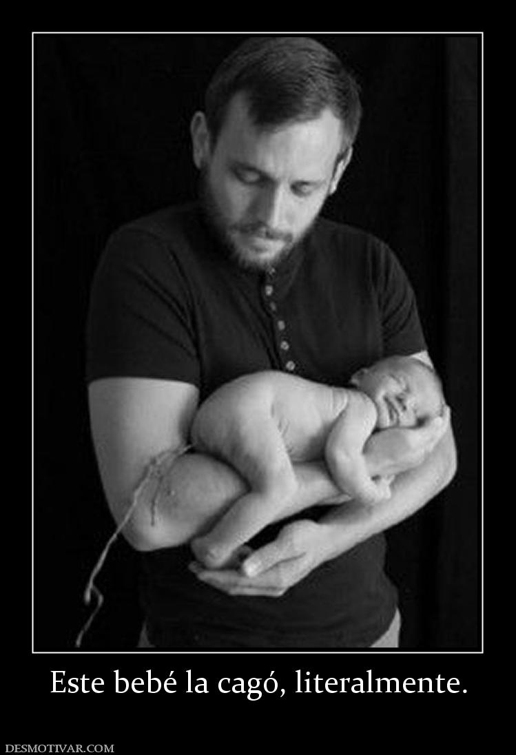 Este bebé la cagó, literalmente.