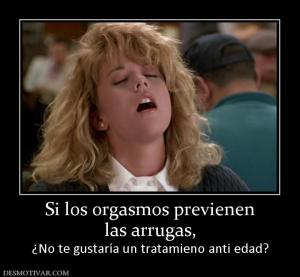 Si los orgasmos previenen las arrugas, ¿No te gustaría un tratamieno anti edad?