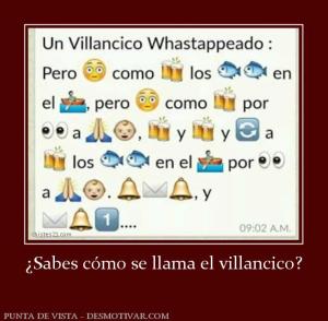 ¿Sabes cómo se llama el villancico?