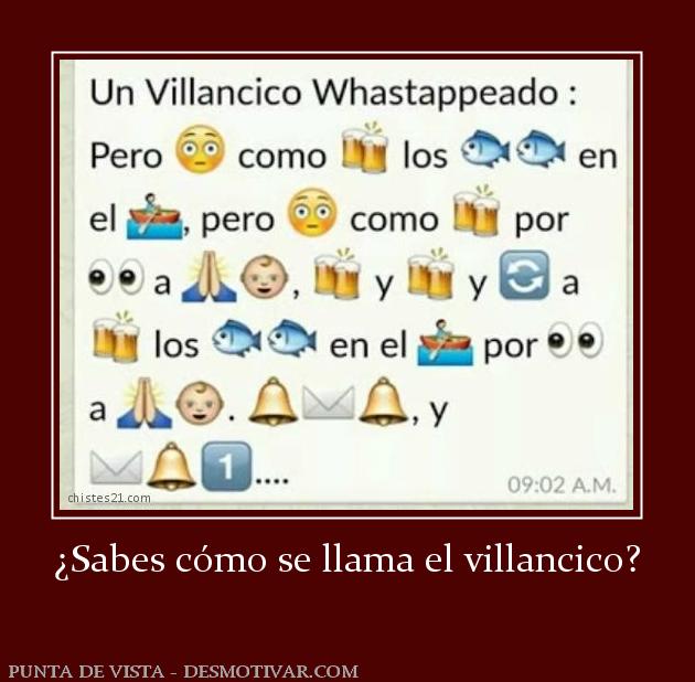 ¿Sabes cómo se llama el villancico?