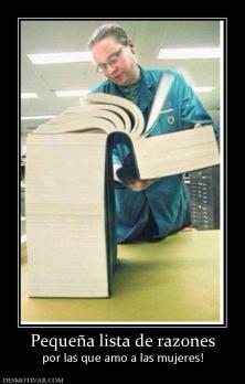 Pequeña lista de razones por las que amo a las mujeres!