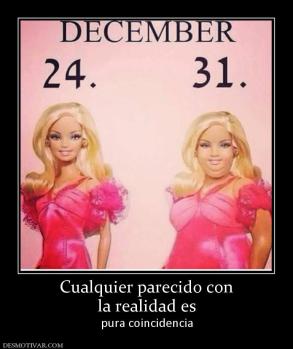 Cualquier parecido con la realidad es pura coincidencia