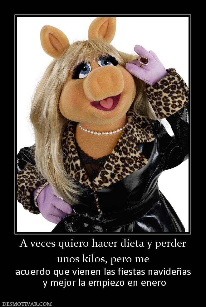 A veces quiero hacer dieta y perder unos kilos, pero me acuerdo que vienen las fiestas navideñas  y mejor la empiezo en enero