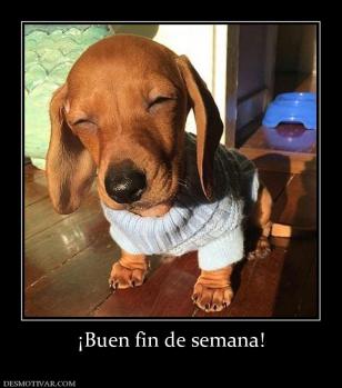 ¡Buen fin de semana!