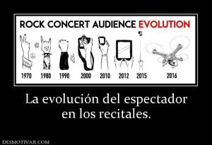 La evolución del espectador en los recitales.