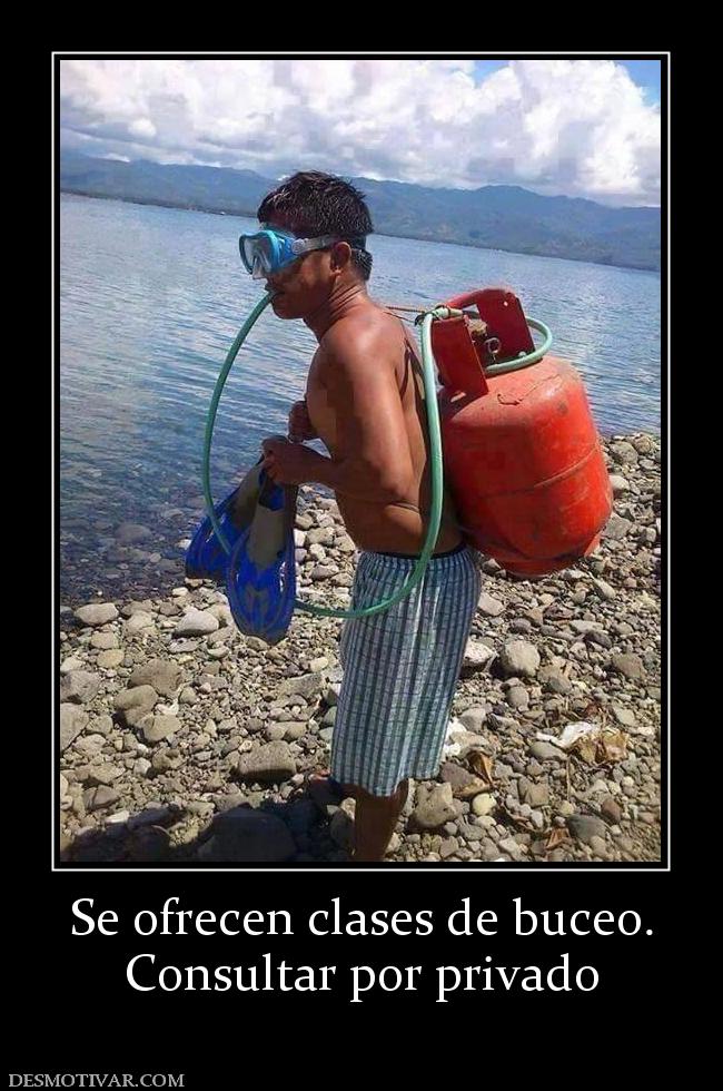 Se ofrecen clases de buceo. Consultar por privado