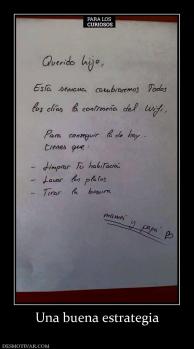 Una buena estrategia