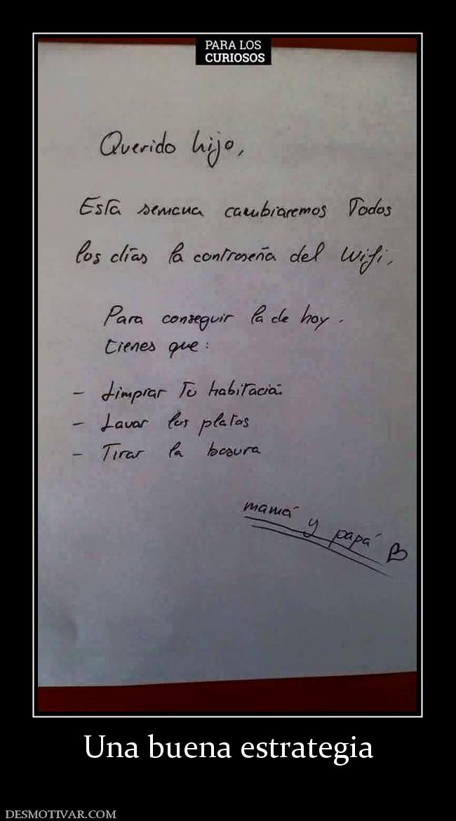 Una buena estrategia