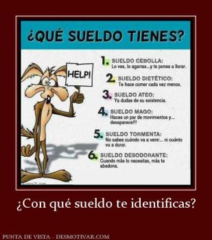 ¿Con qué sueldo te identificas?