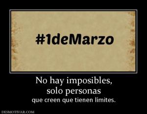 No hay imposibles, solo personas  que creen que tienen límites.