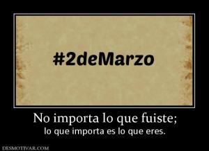 No importa lo que fuiste; lo que importa es lo que eres.