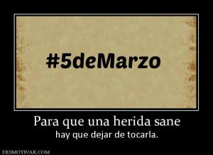 Para que una herida sane hay que dejar de tocarla.