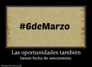 Las oportunidades también tienen fecha de vencimiento.