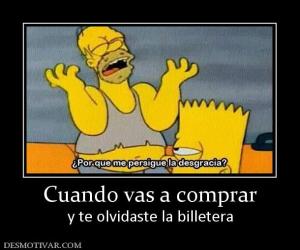 Cuando vas a comprar y te olvidaste la billetera