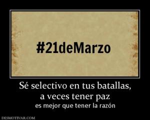 Sé selectivo en tus batallas, a veces tener paz es mejor que tener la razón