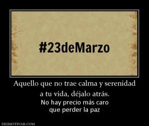 Aquello que no trae calma y serenidad a tu vida, déjalo atrás. No hay precio más caro que perder la paz