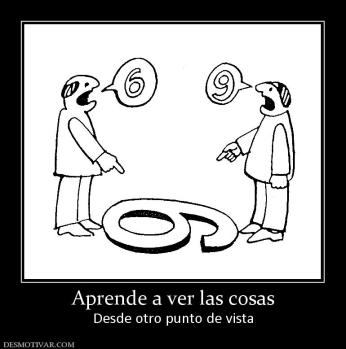 Aprende a ver las cosas Desde otro punto de vista