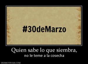 Quien sabe lo que siembra, no le teme a la cosecha