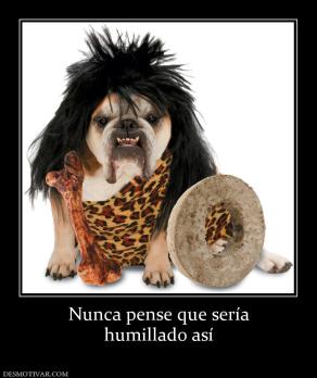 Nunca pense que sería humillado así