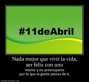 Nada mejor que vivir la vida, ser feliz con uno  mismo y no preocuparse por lo que la gente piensa de ti.