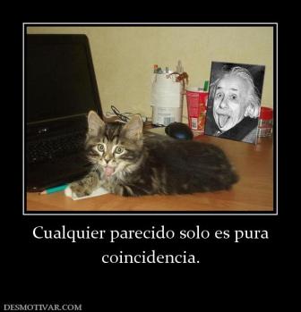 Cualquier parecido solo es pura coincidencia.