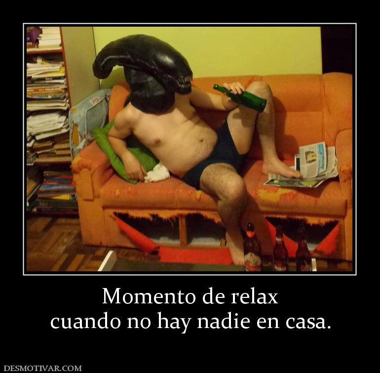 Momento de relax cuando no hay nadie en casa.