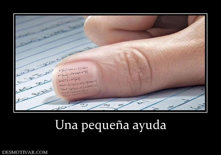 Una pequeña ayuda