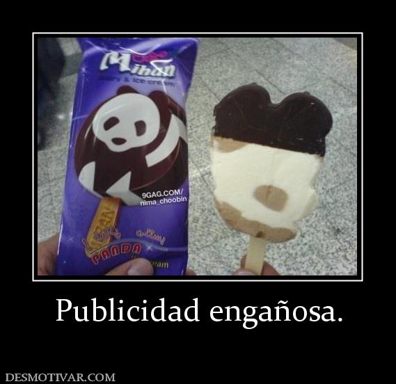 Publicidad engañosa.