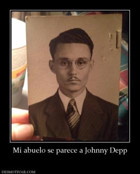 Mi abuelo se parece a Johnny Depp
